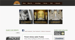 Desktop Screenshot of flowermemoriallibrary.org